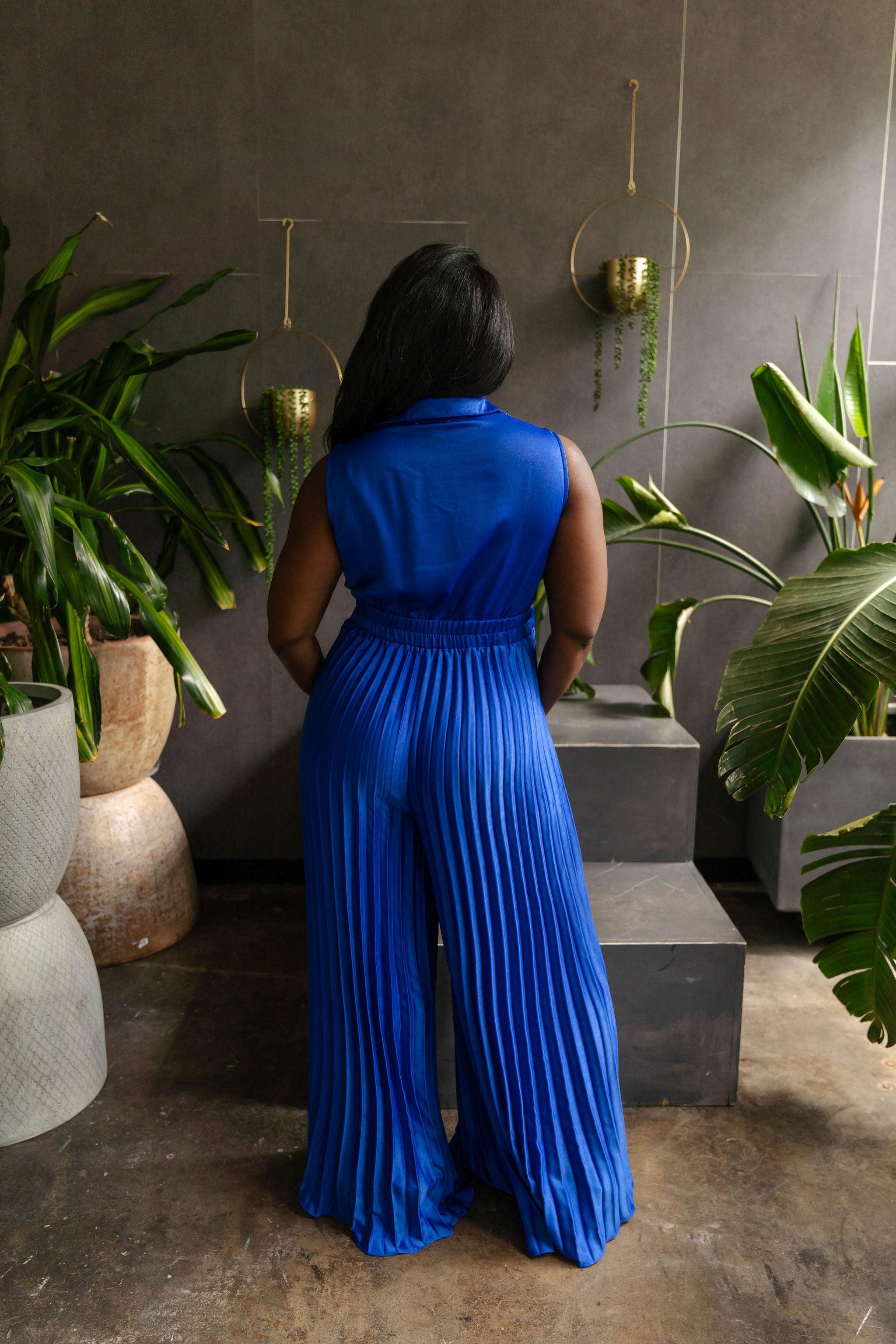 Piper - Pleated Wide Leg Jumpsuit