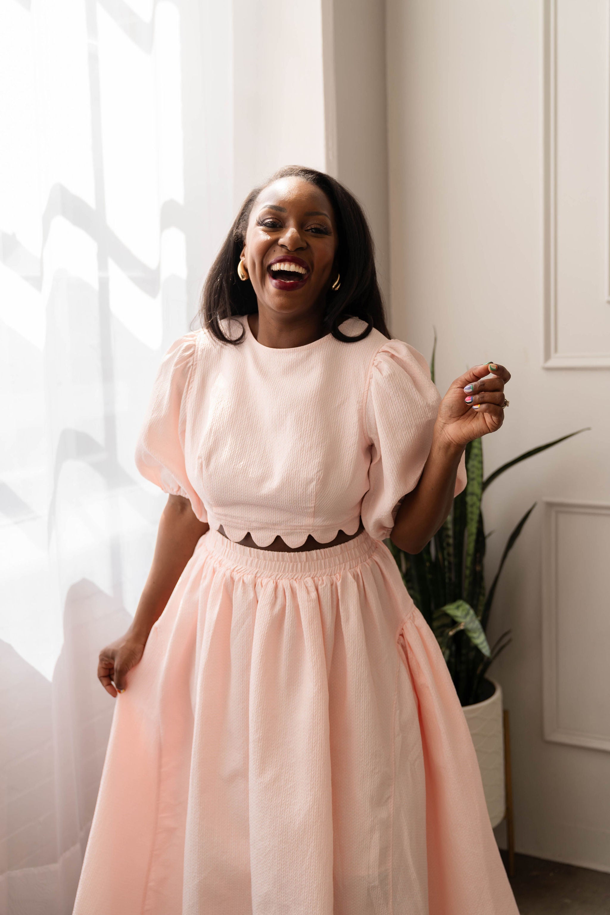 Skye - Scallop Skirt Set