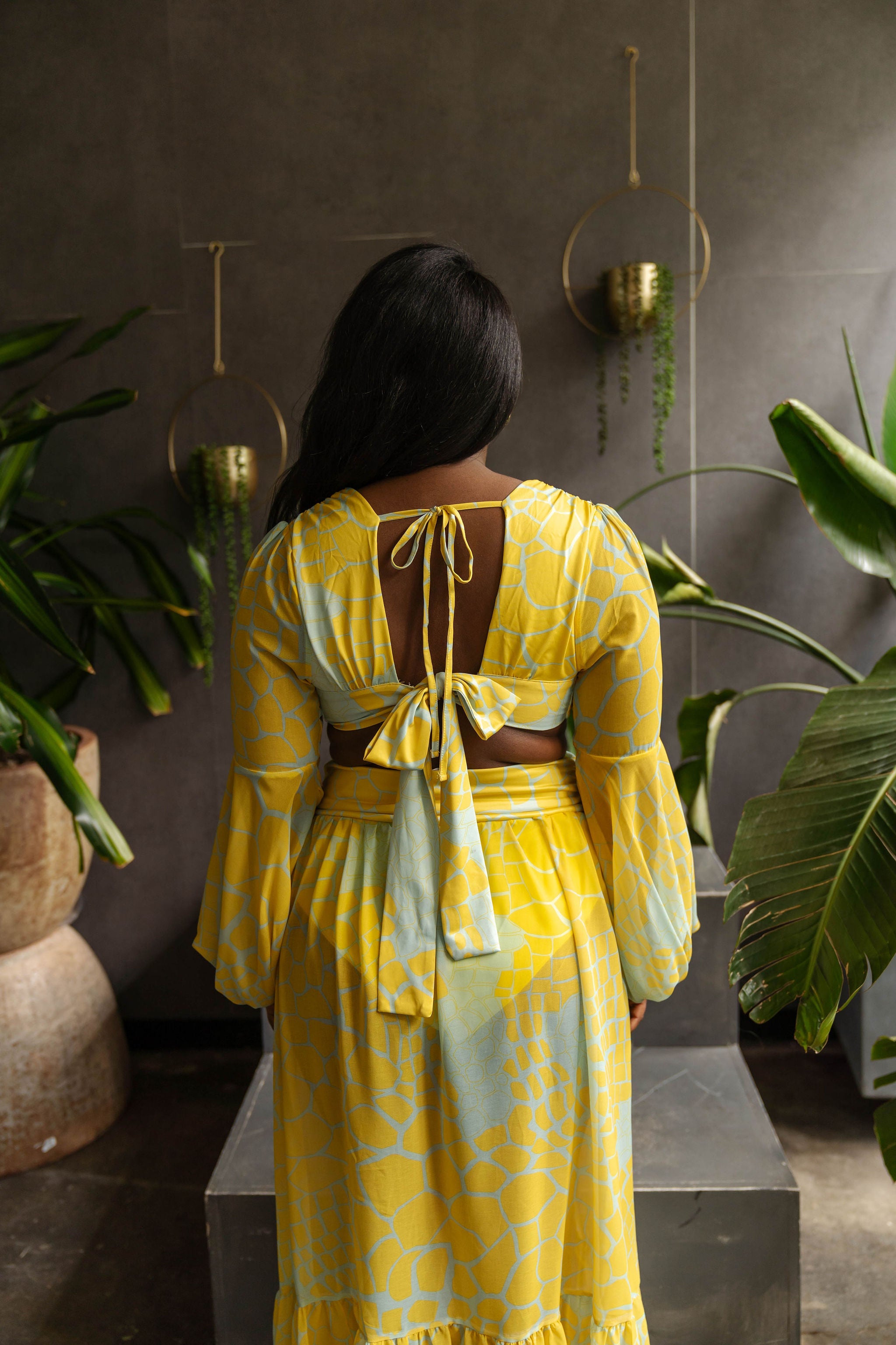 Lucy - Long Sleeve Cutout Maxi