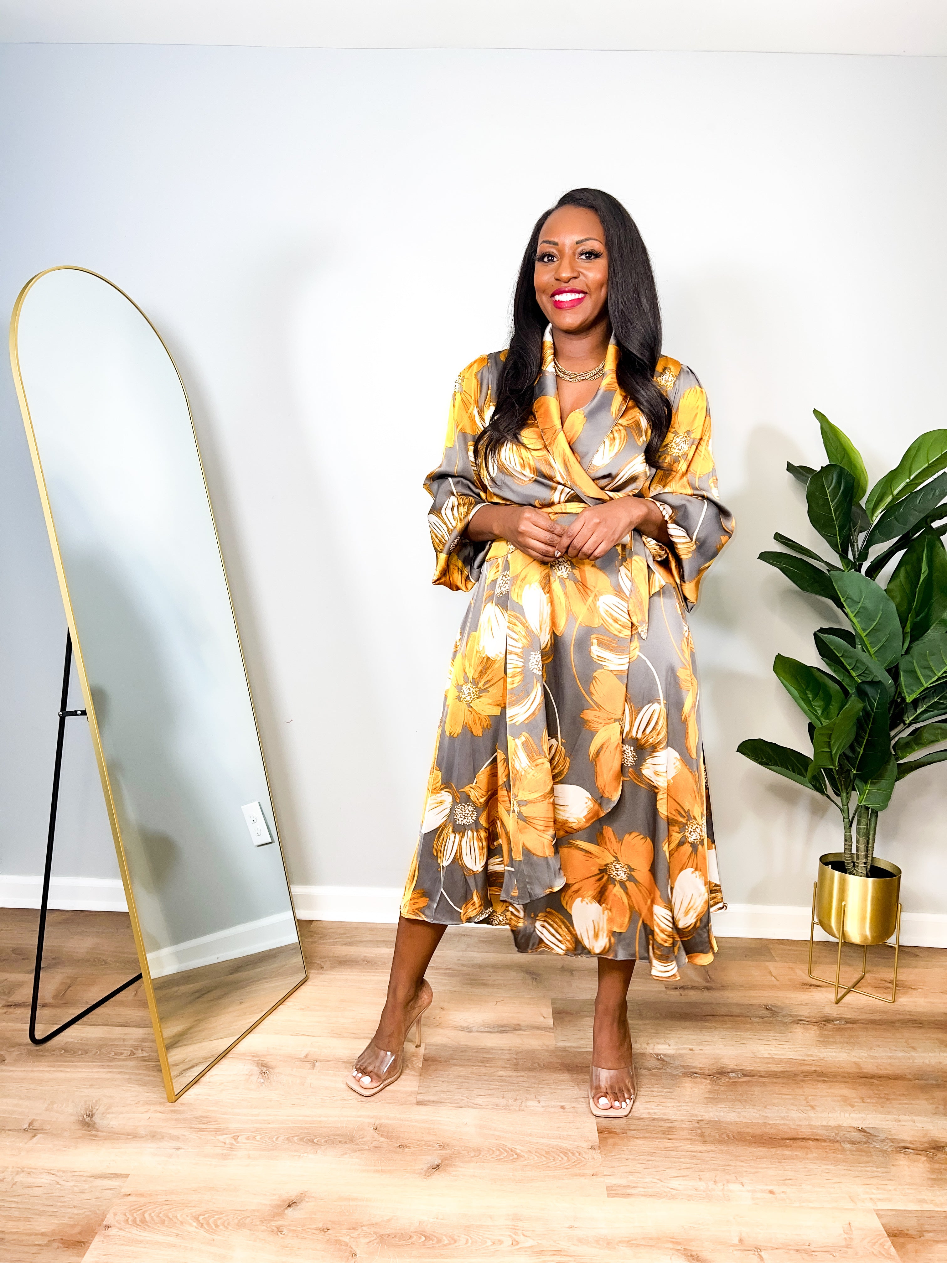 Macie - Long Sleeve Wrap Dress