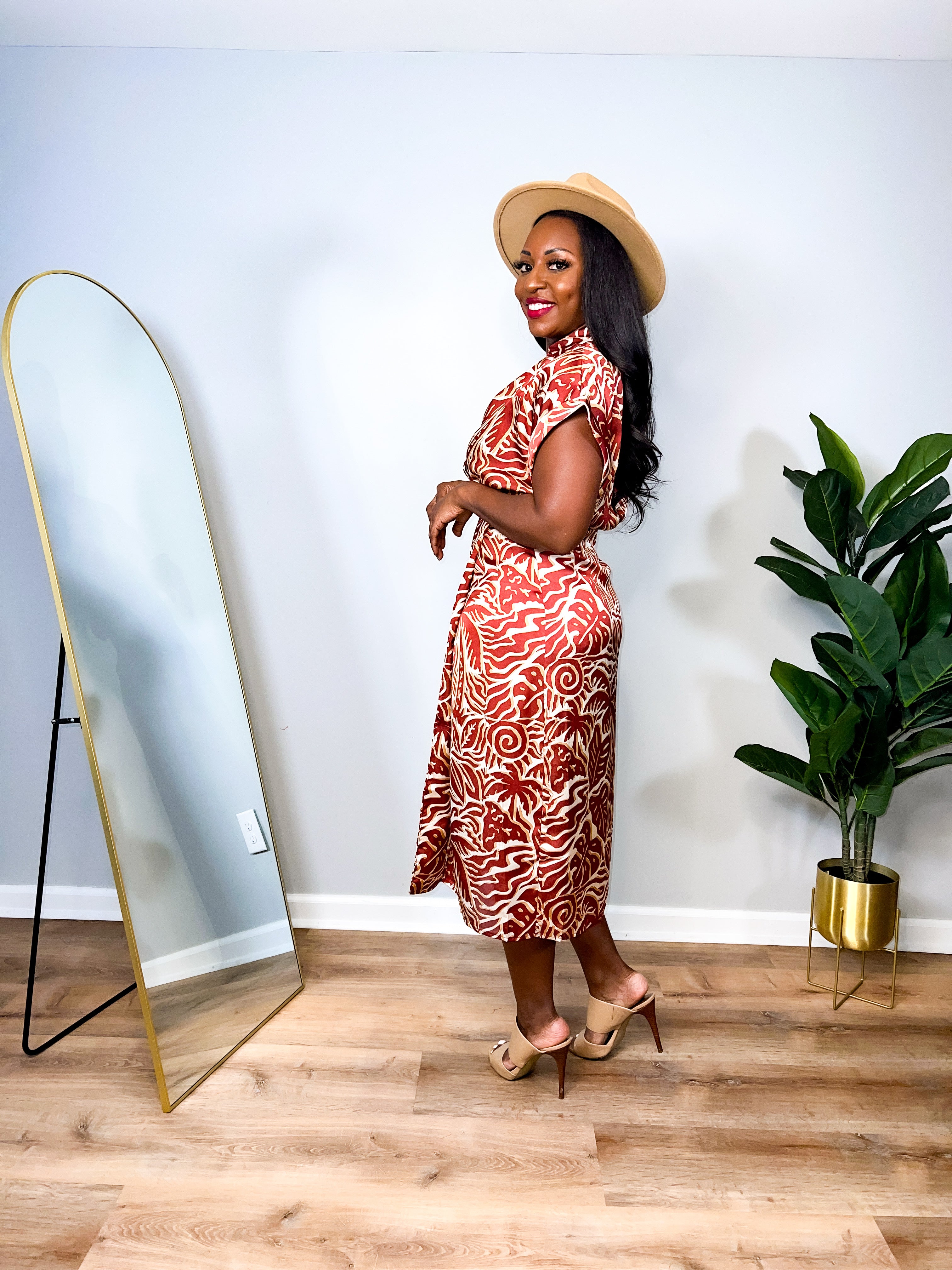 Rosie- Short Sleeve Wrap Dress