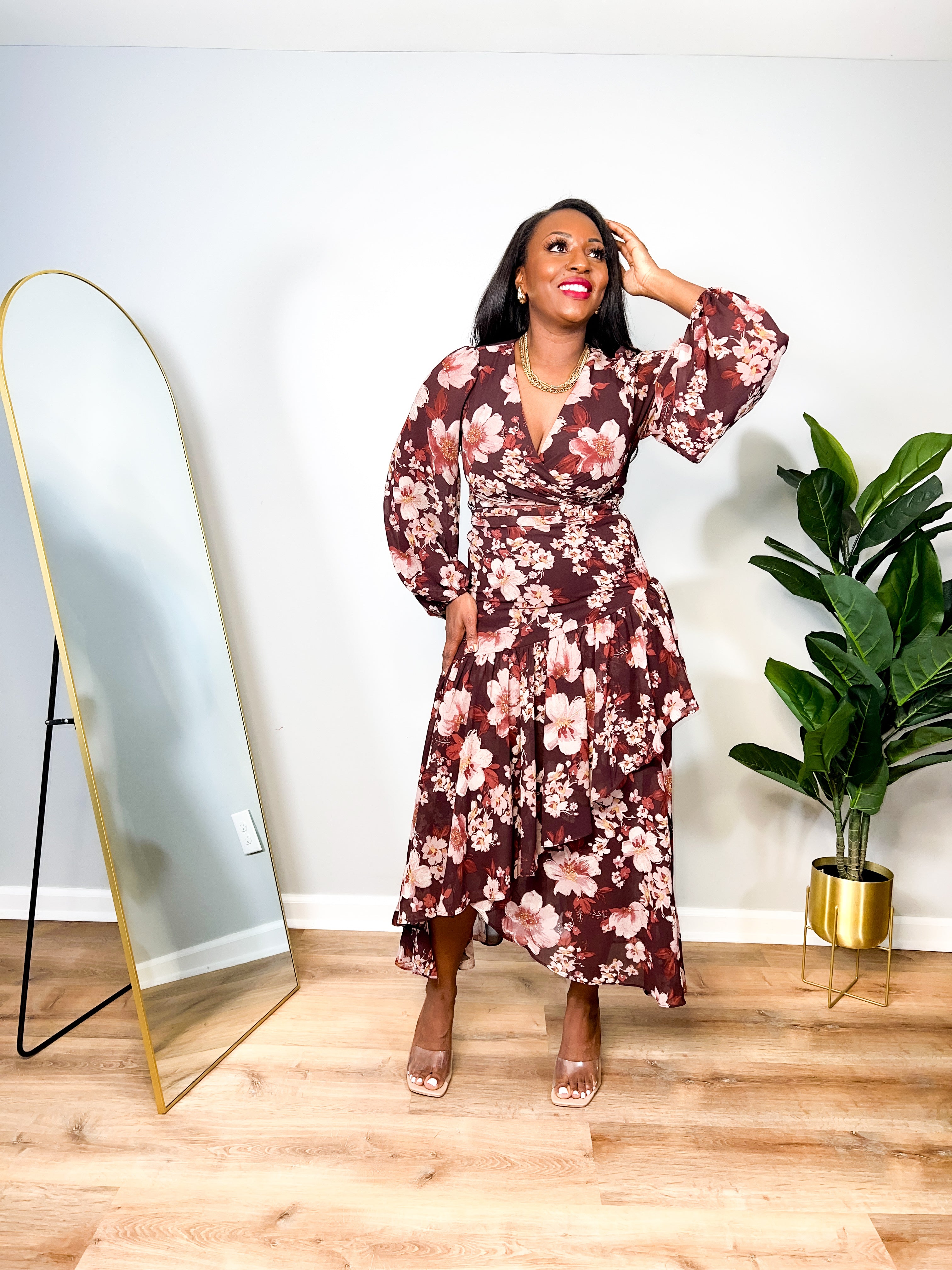 Hazel - Long Sleeve Maxi Dress