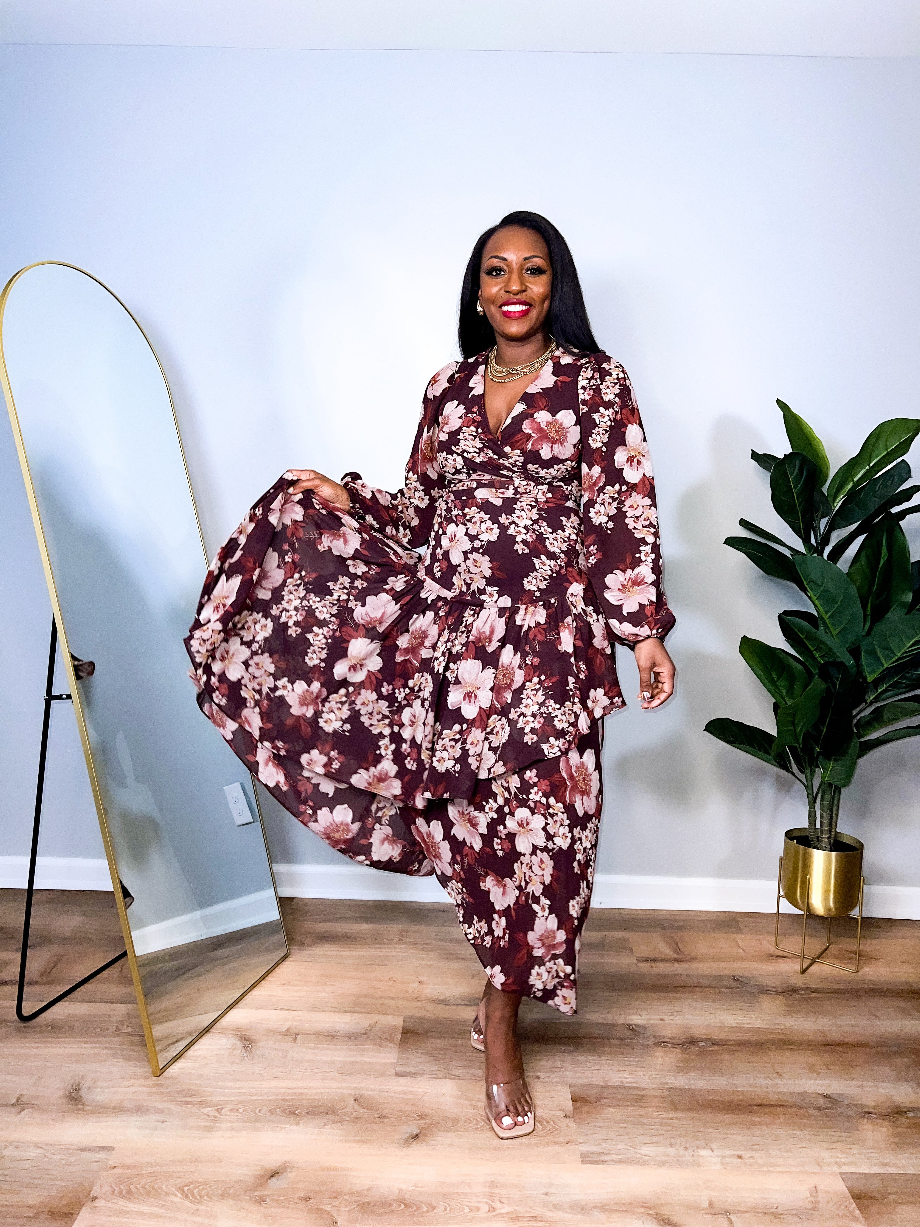 Hazel - Long Sleeve Maxi Dress