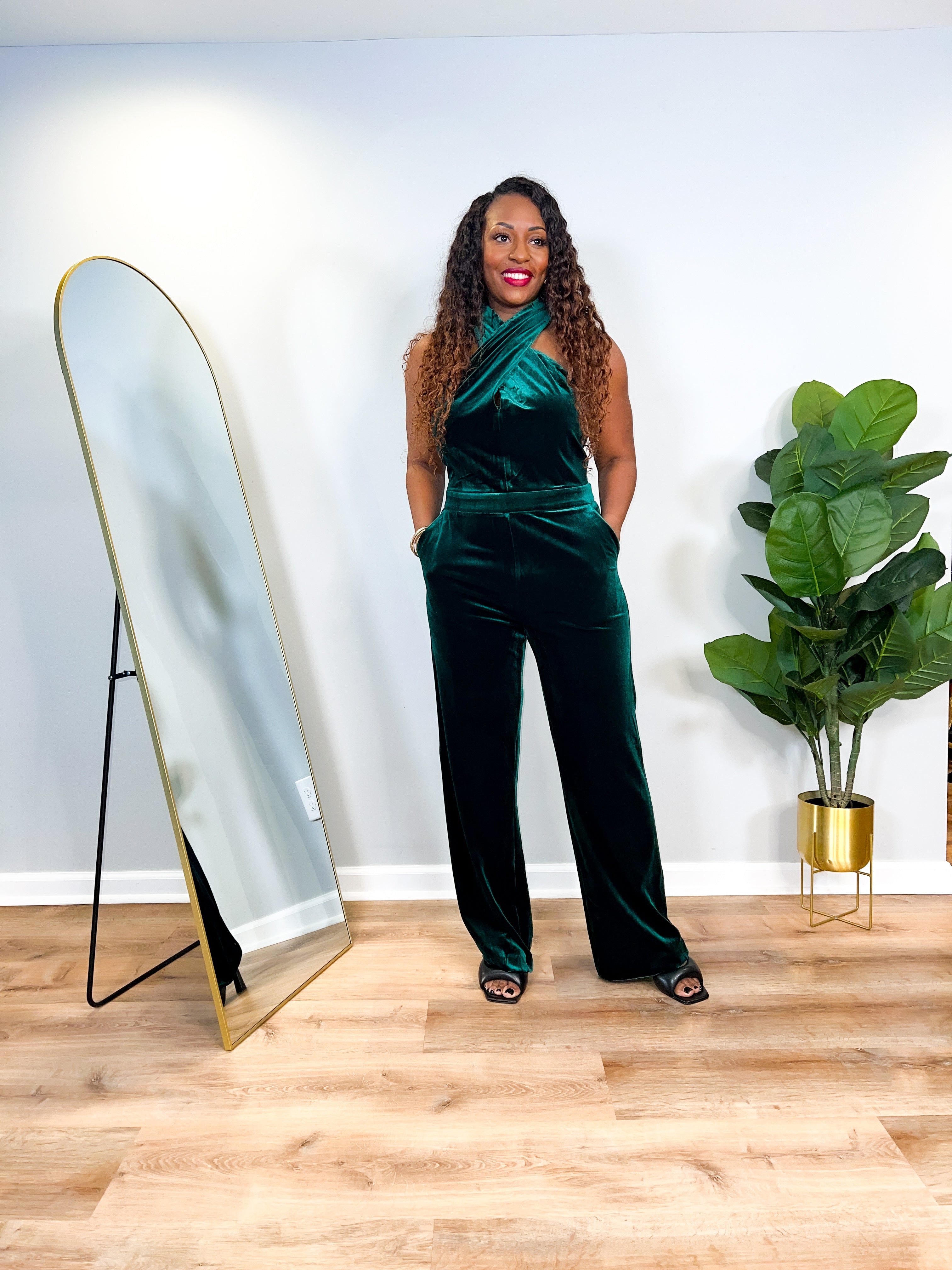 Jayla -Velvet Jumpsuit