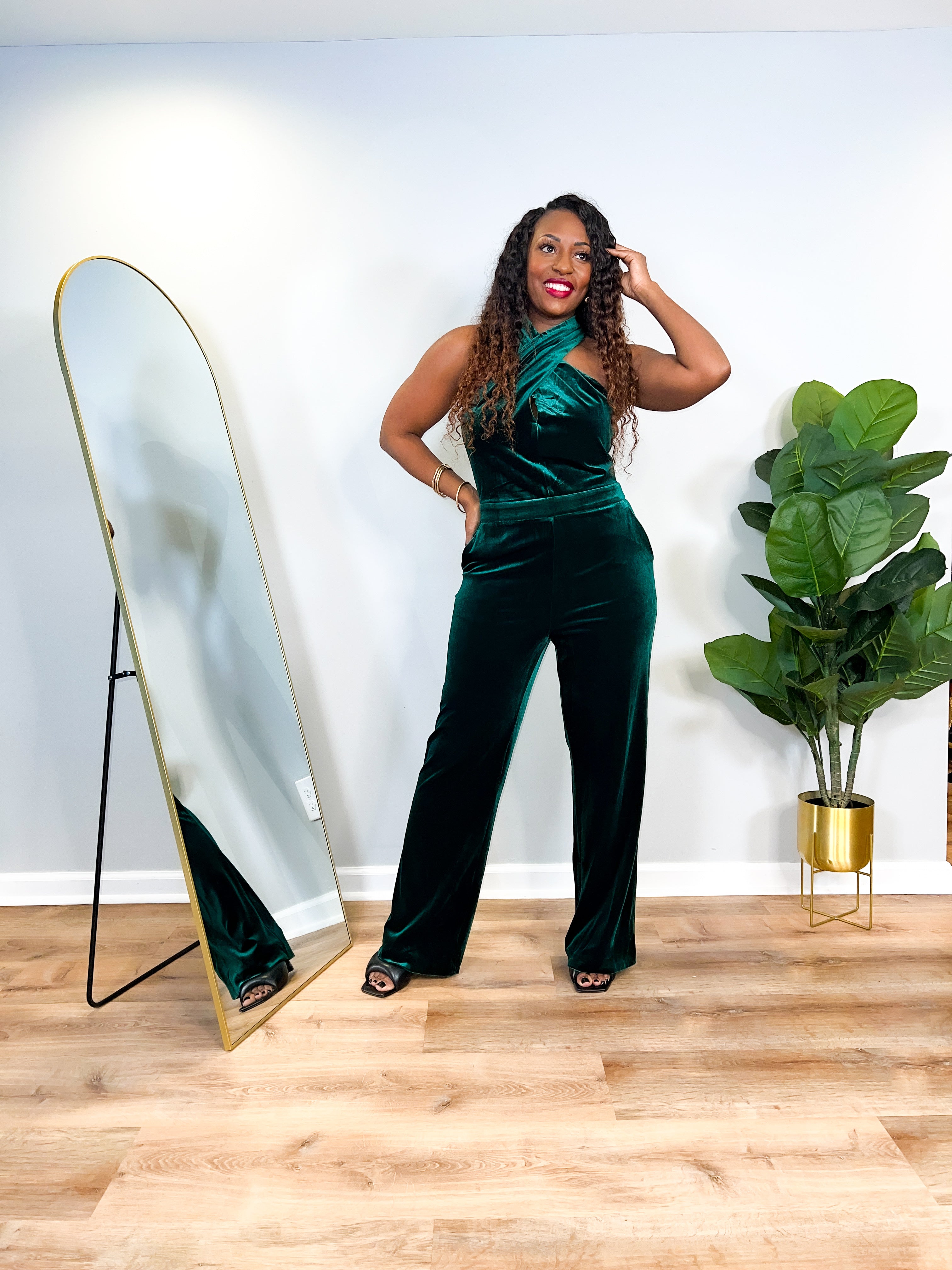 Jayla -Velvet Jumpsuit