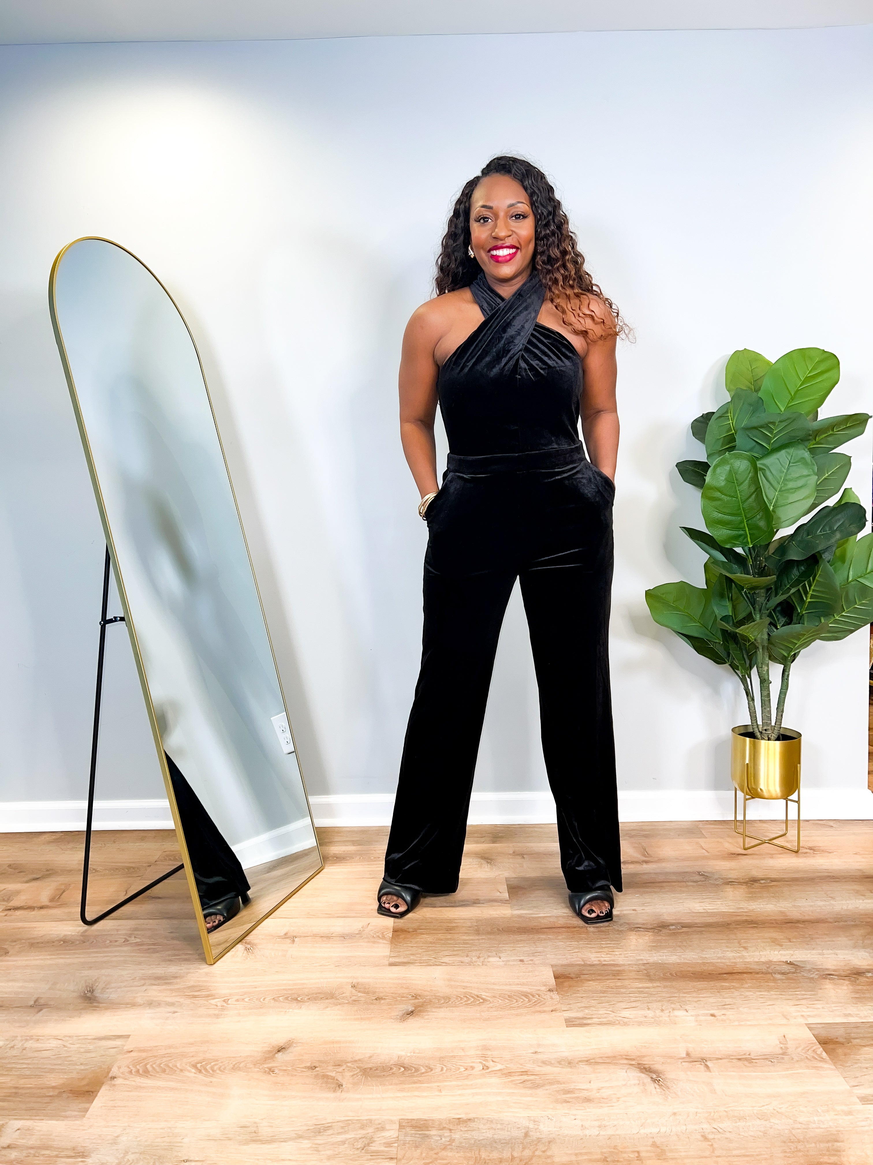 Layla- Velvet Jumpsuit