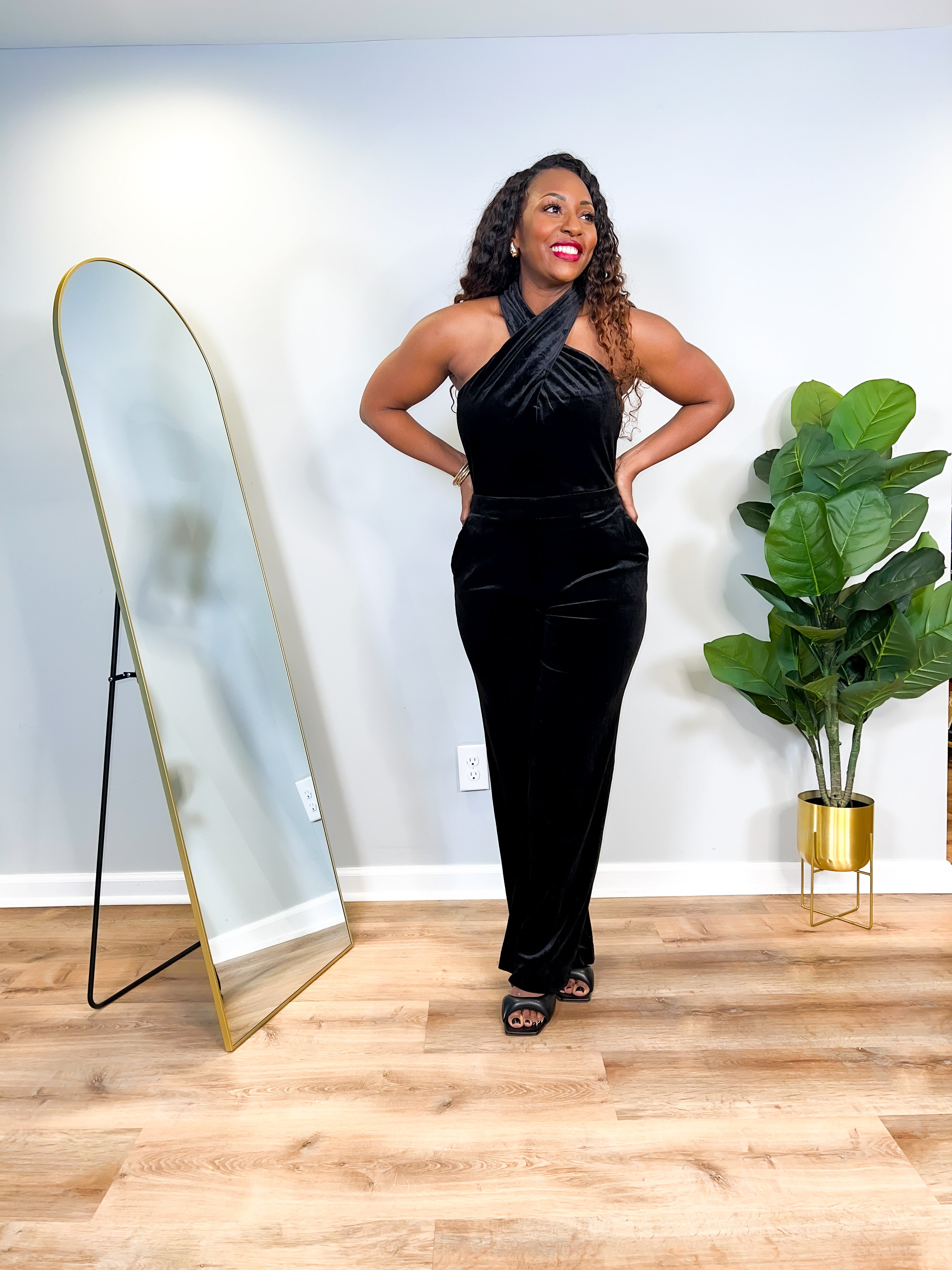 Layla- Velvet Jumpsuit