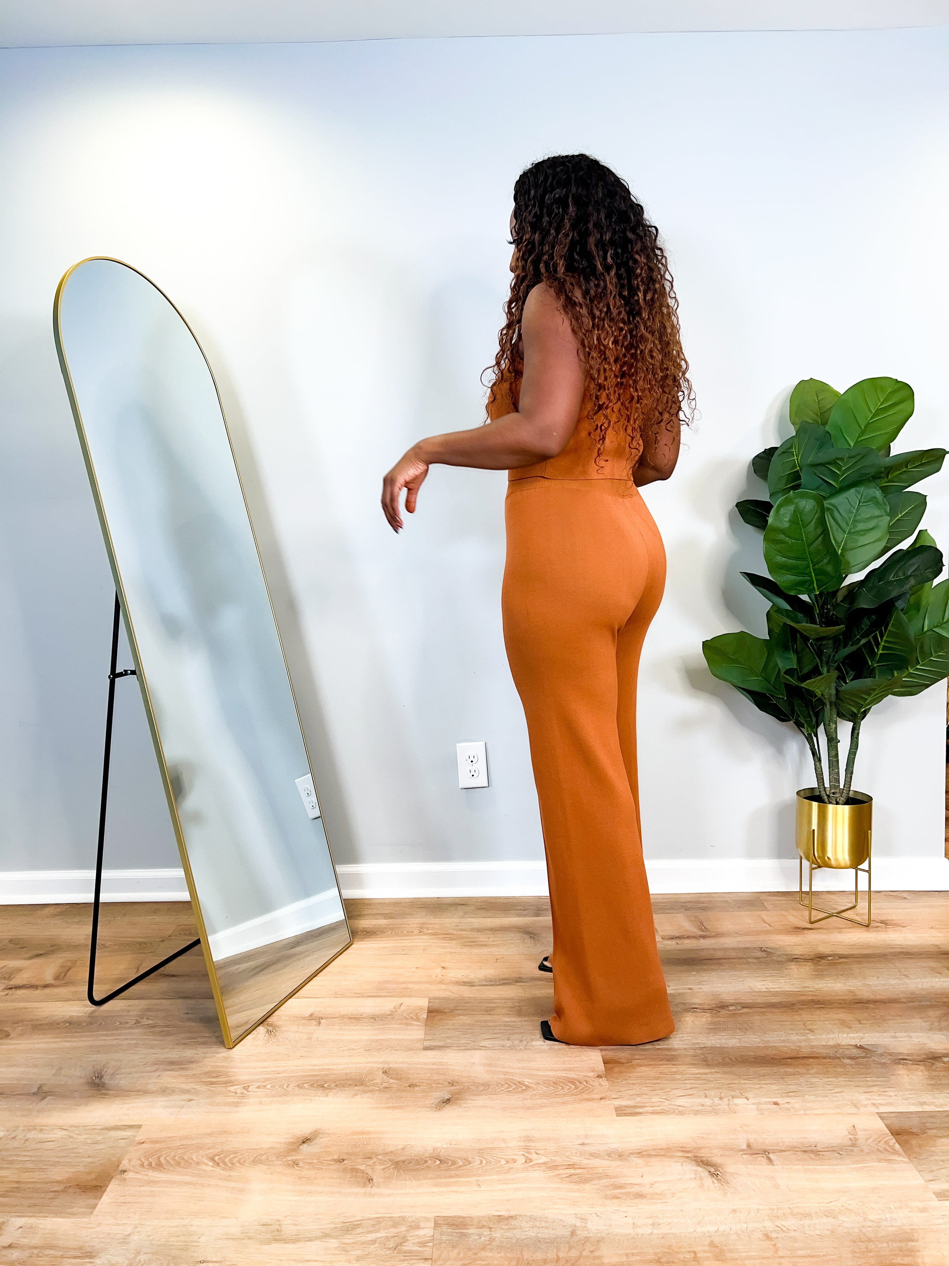 Joy - Knit Wide Leg Crop Top Set