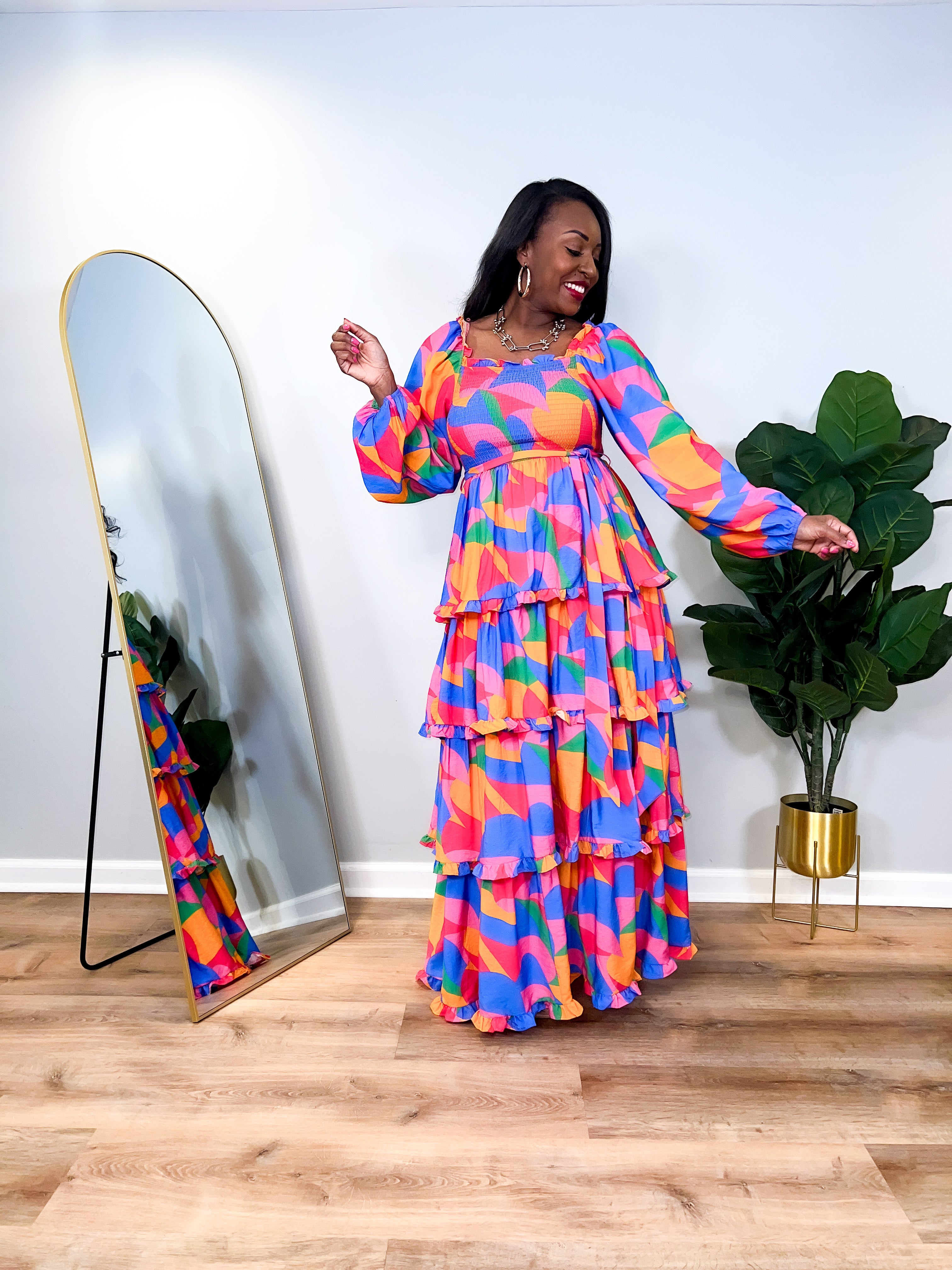 Noa - Geo Maxi Dress