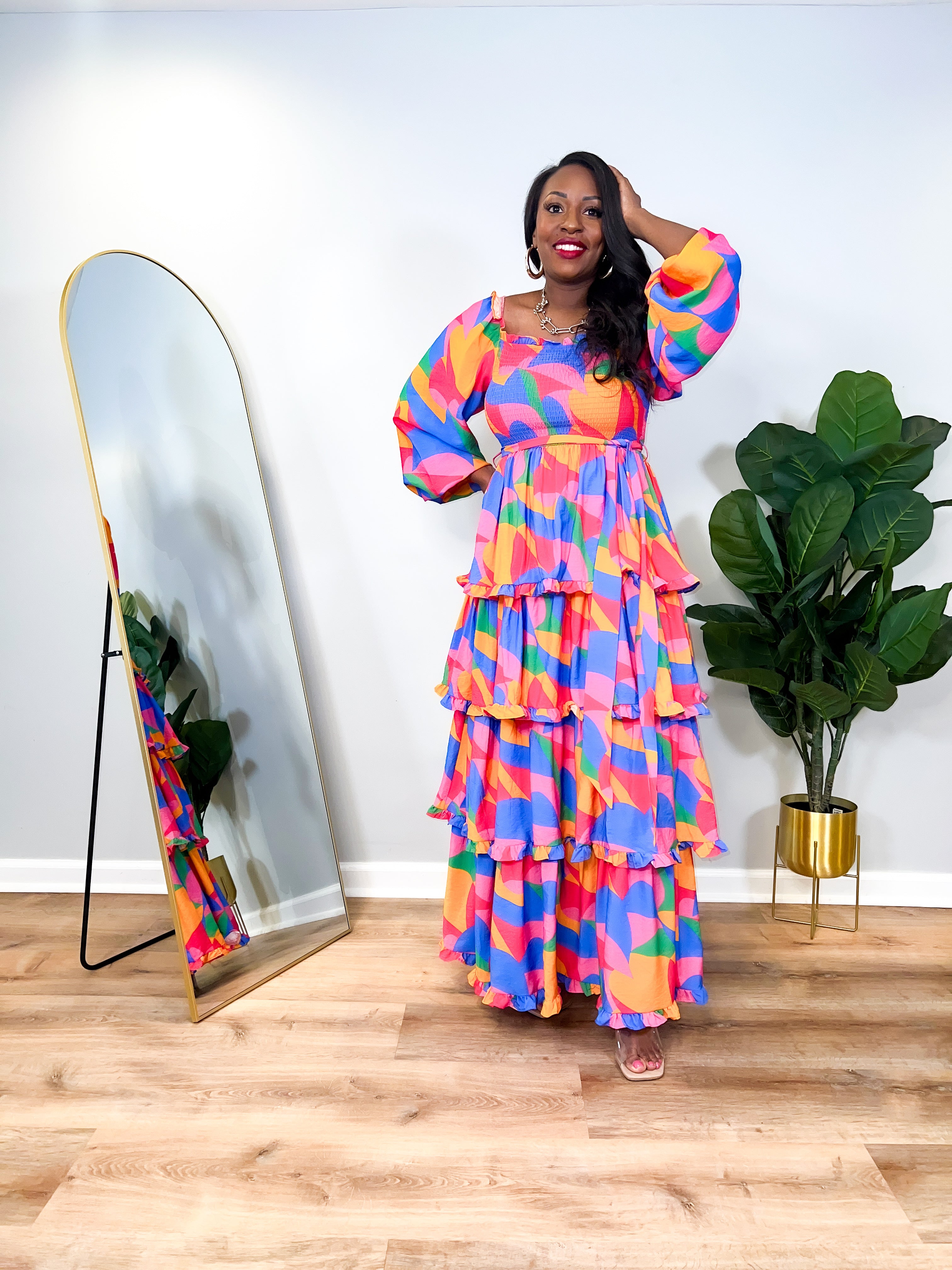 Noa - Geo Maxi Dress