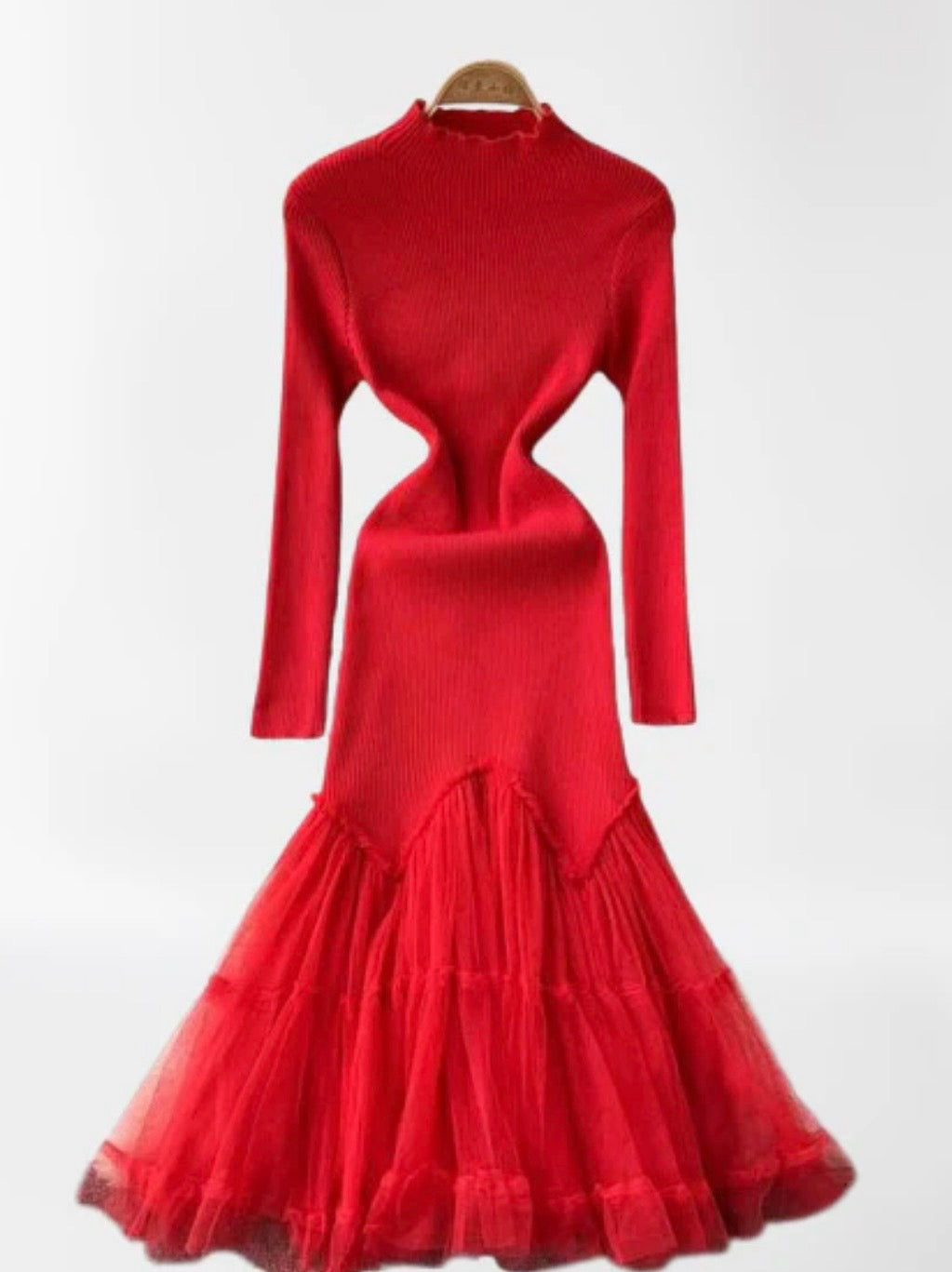 Nina - Tulle Sweater Dress