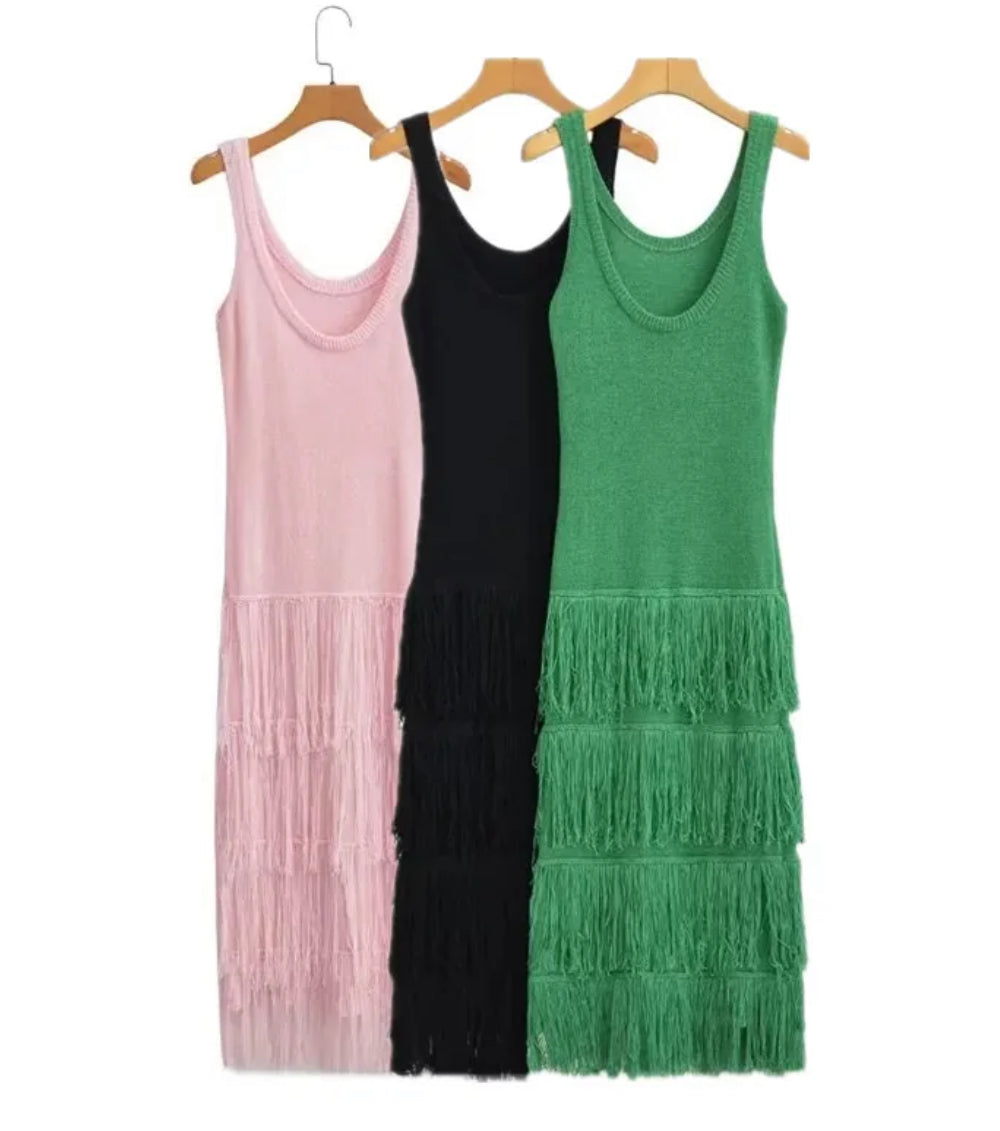 Cali - Fringe Dress